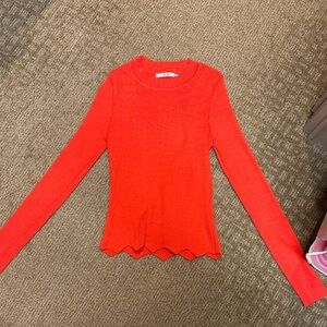 Miami Vibrant Red Knit Sweater